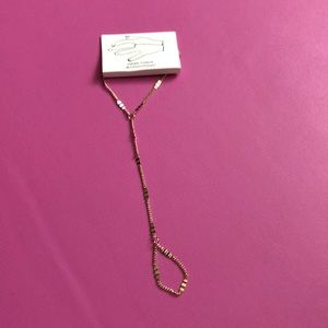 NWT gold hand chain bracelet